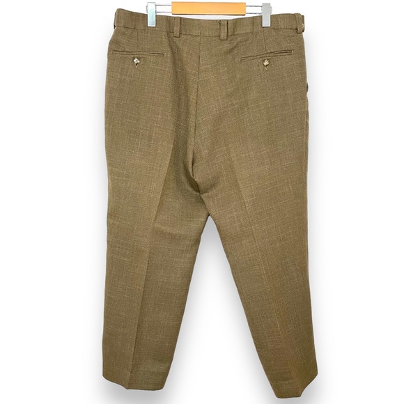 Brown Plaid Vintage 80s Trousers Pants - Picture 6 of 9